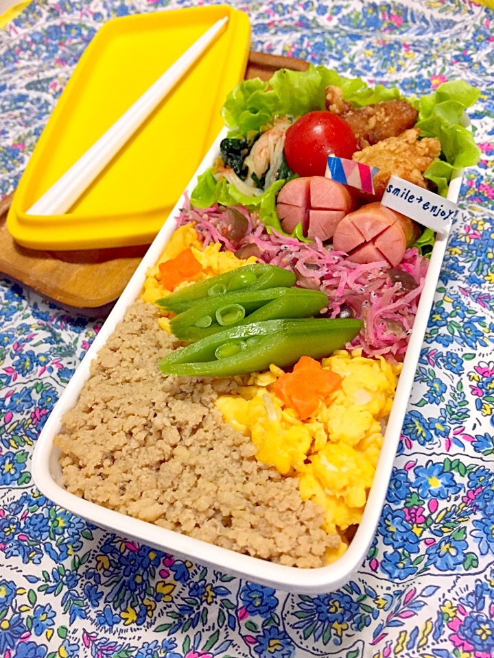 娘弁当129回目〜！おっひさ〜w(≧ω≦)