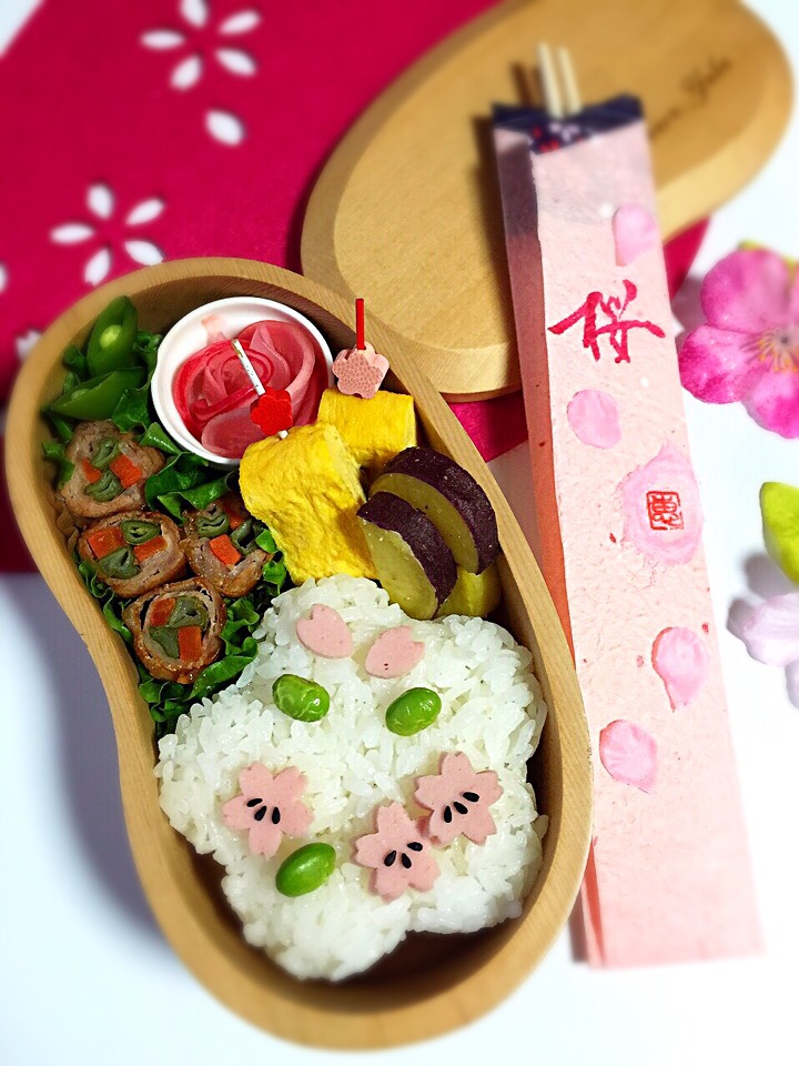 ゆっぴーのお花見弁当