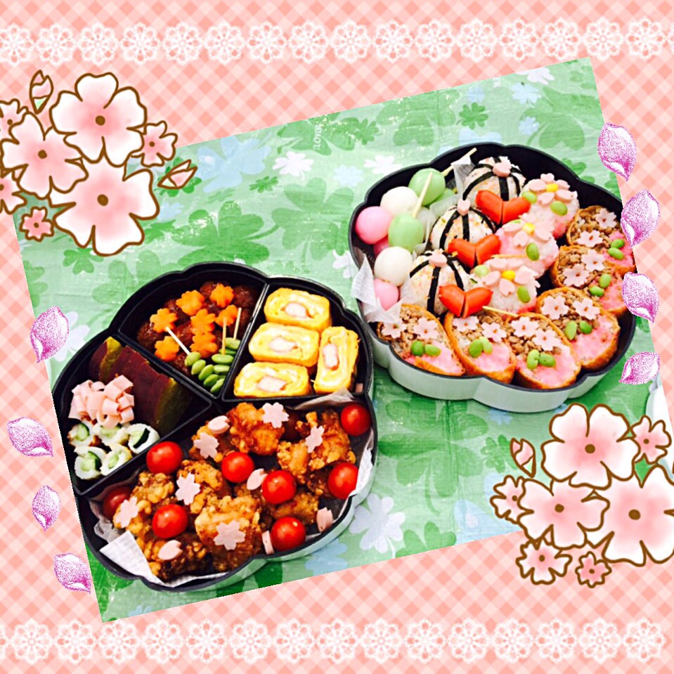 お花見弁当2015♡