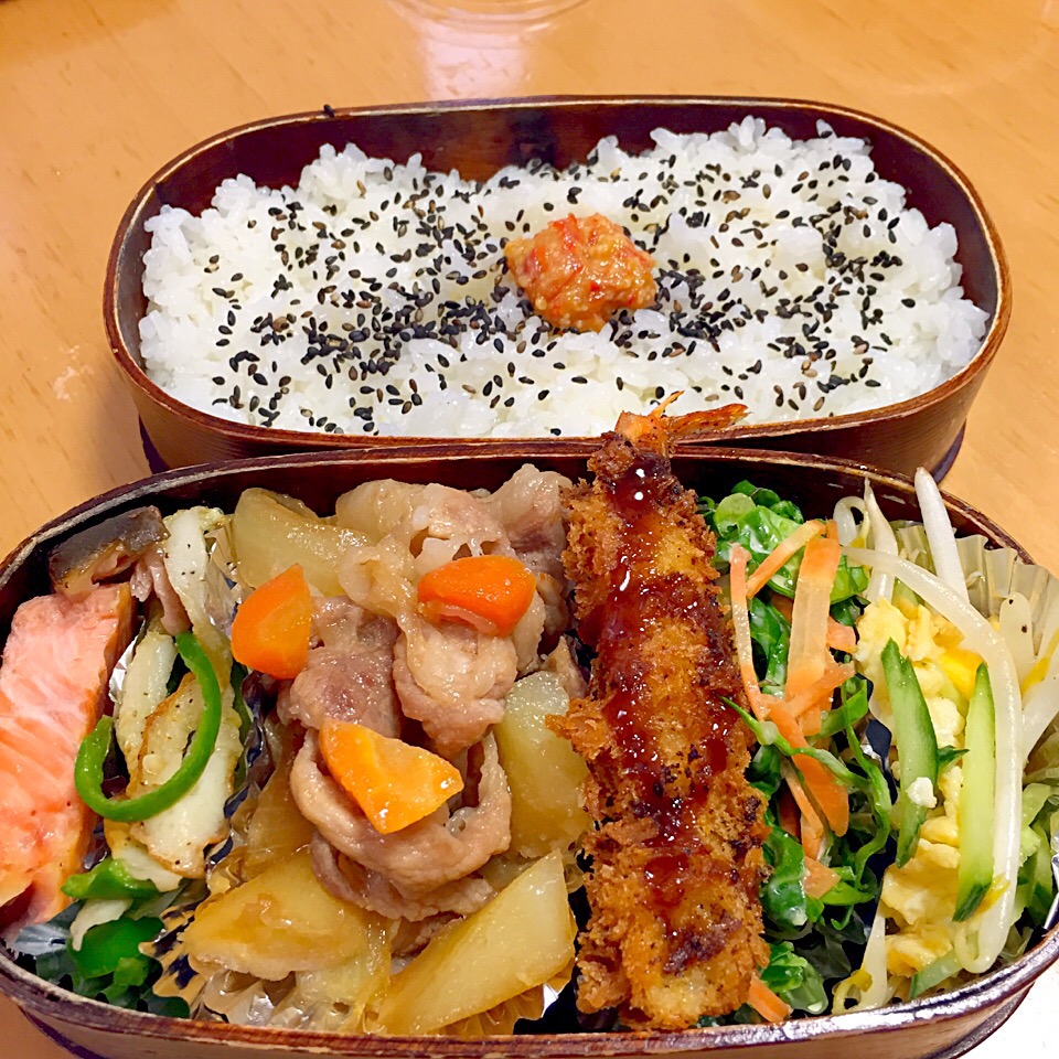 愛妻弁当❤️おかず7種(＾∀＾)