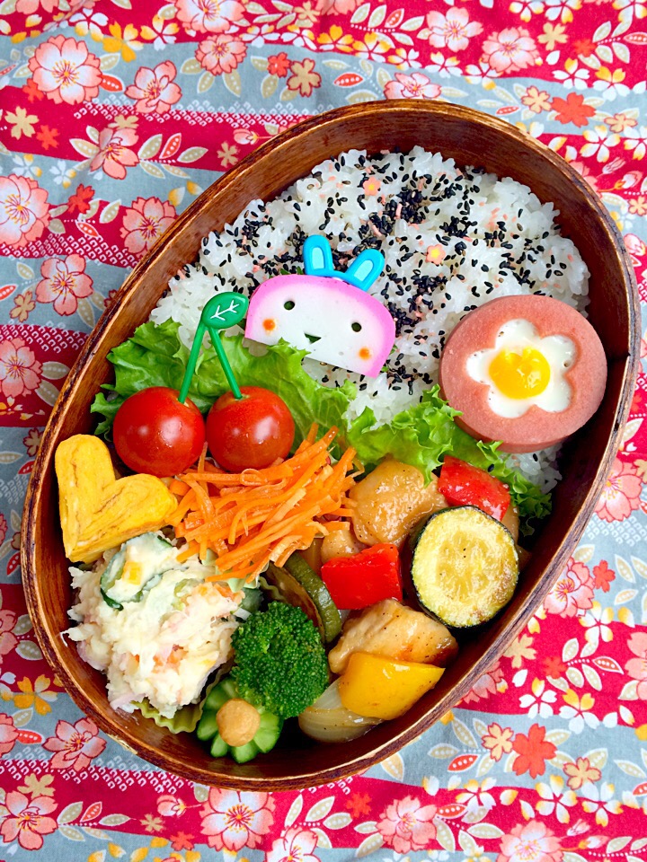 今日の息子のお弁当2015/04/14