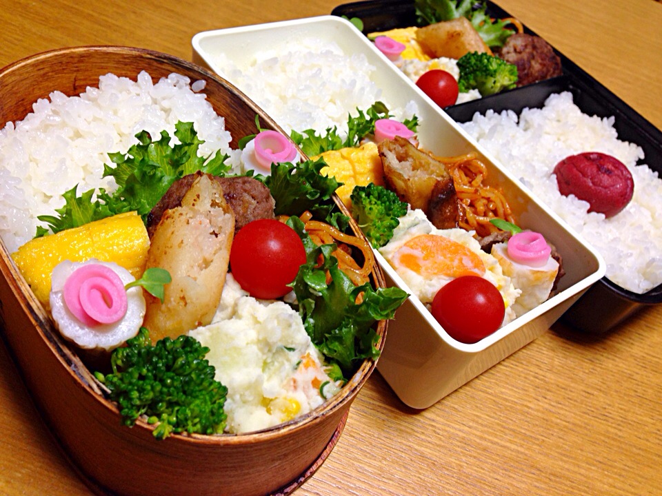 4月15日3人弁当