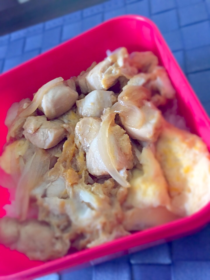 お弁当◎ 親子丼  彩りになるものが何にもなかった…