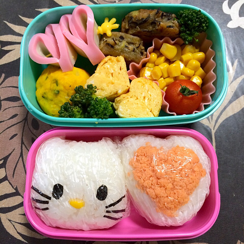 キティもどきなお弁当♡