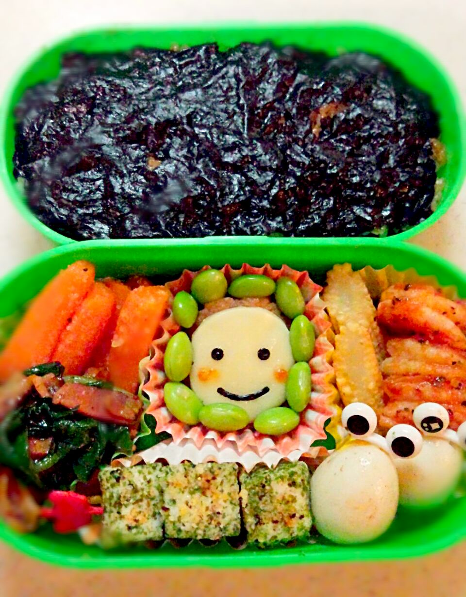 息子遠足弁当♡