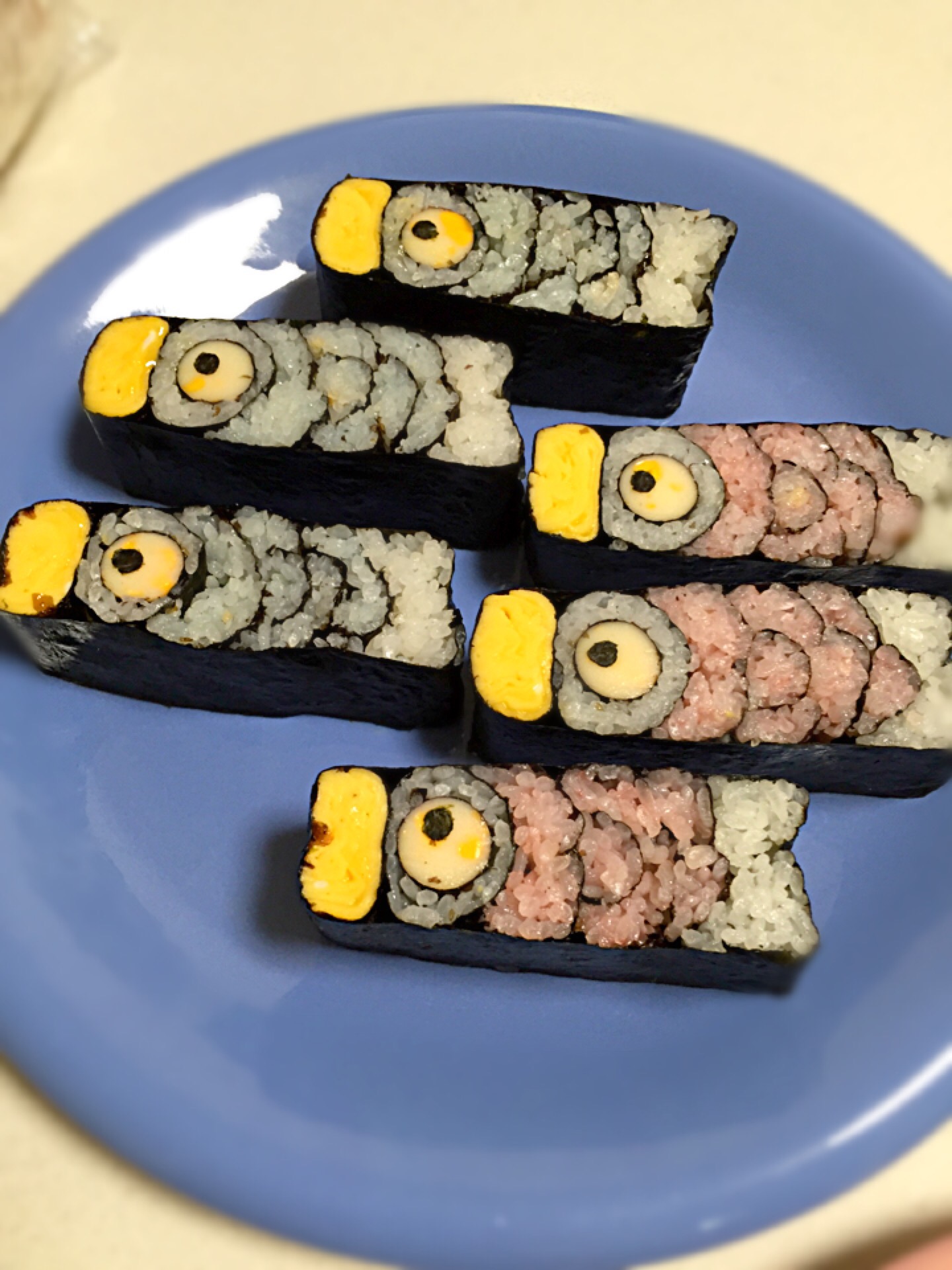 鯉のぼりの巻き寿司