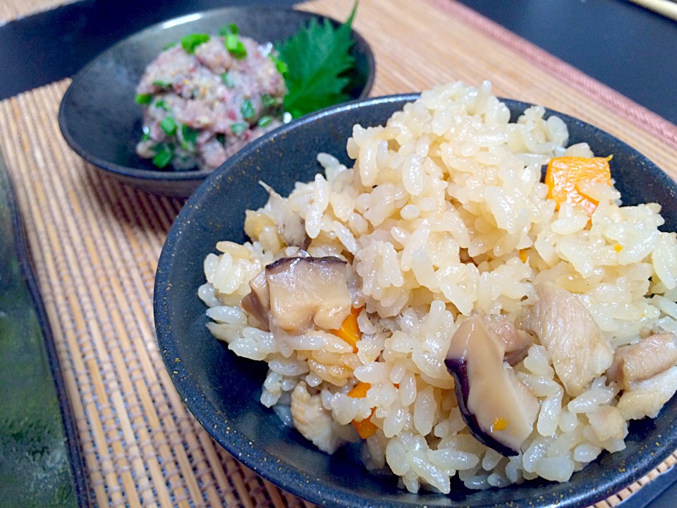 鶏五目ごはん☺︎♩炊き込みごはん