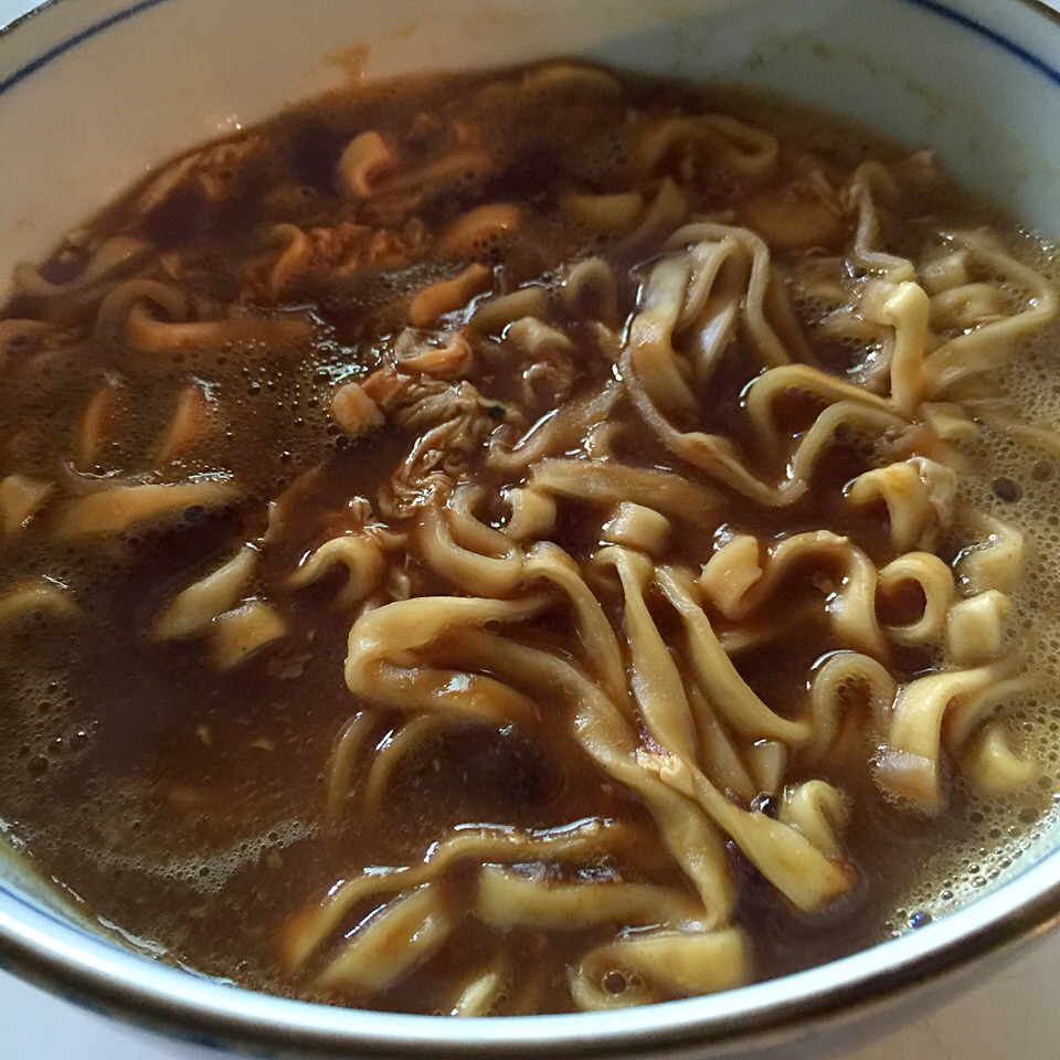 味噌煮込みカレーうどん(◍•ڡ•◍)❤