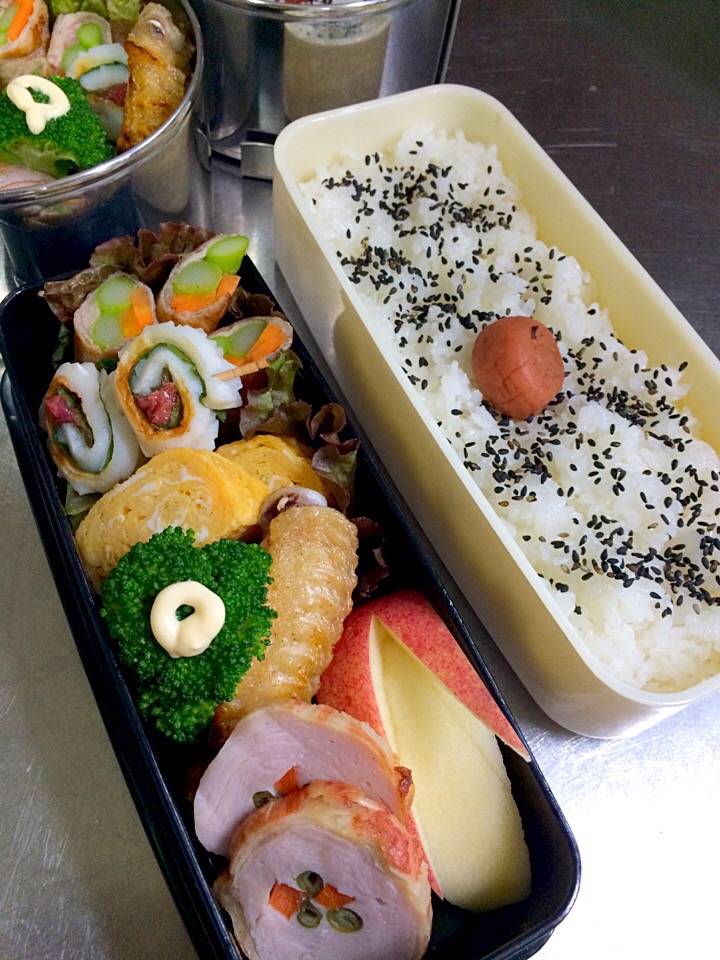 パパの巻き巻き弁当（≧∇≦）