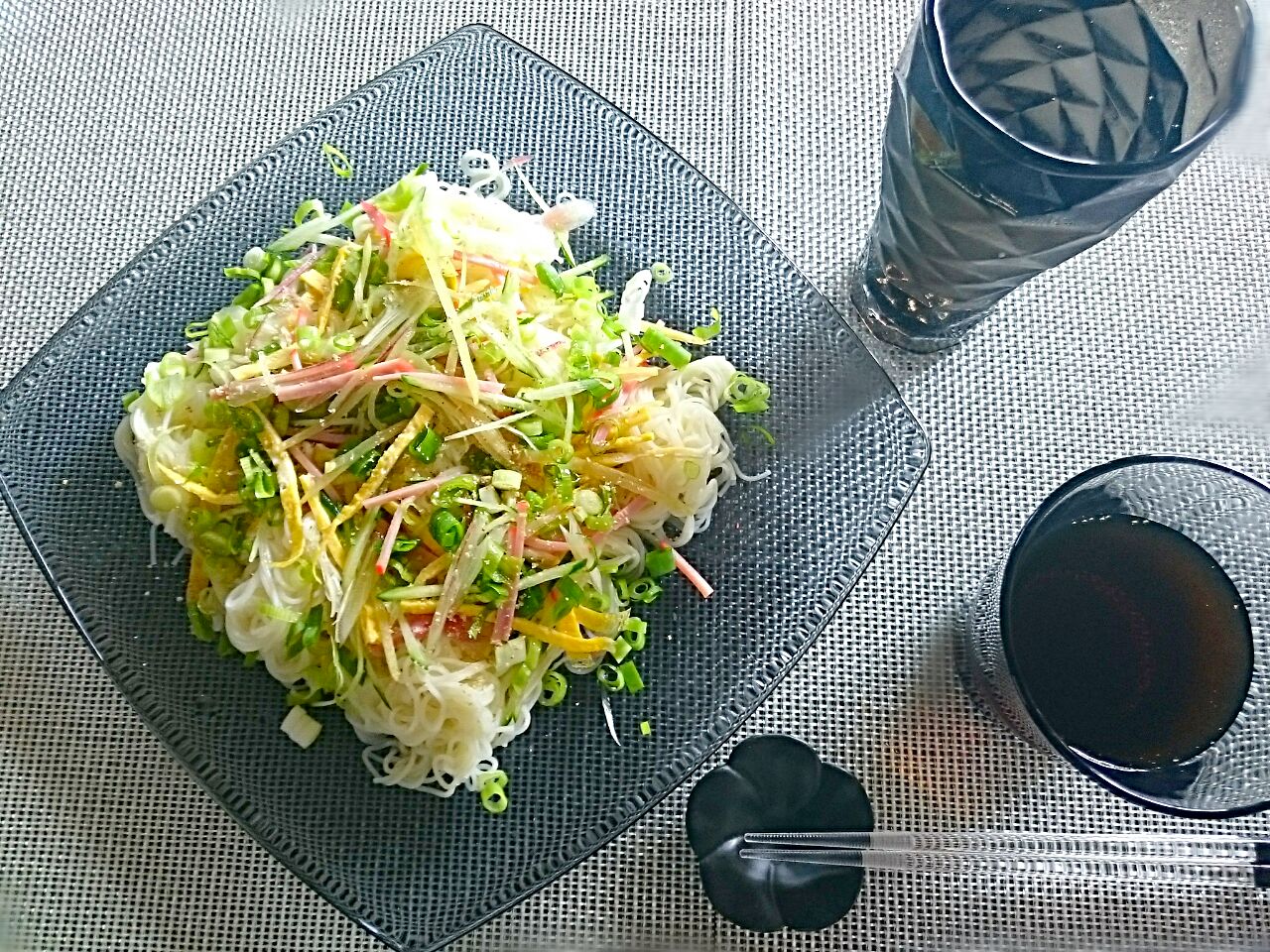 今日は ちらし素麺♪