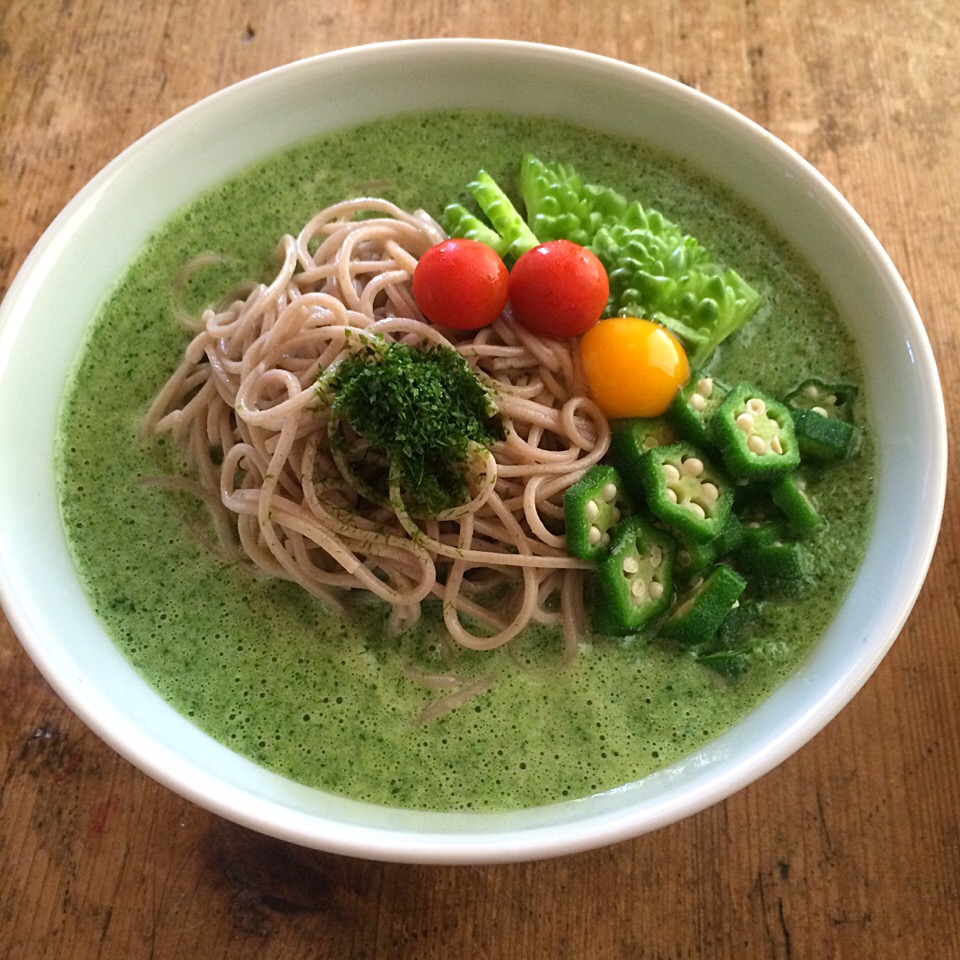 ネバネバ3兄弟で納豆蕎麦‼︎