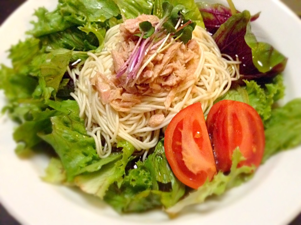 ツナサラダぶっかけ素麺★