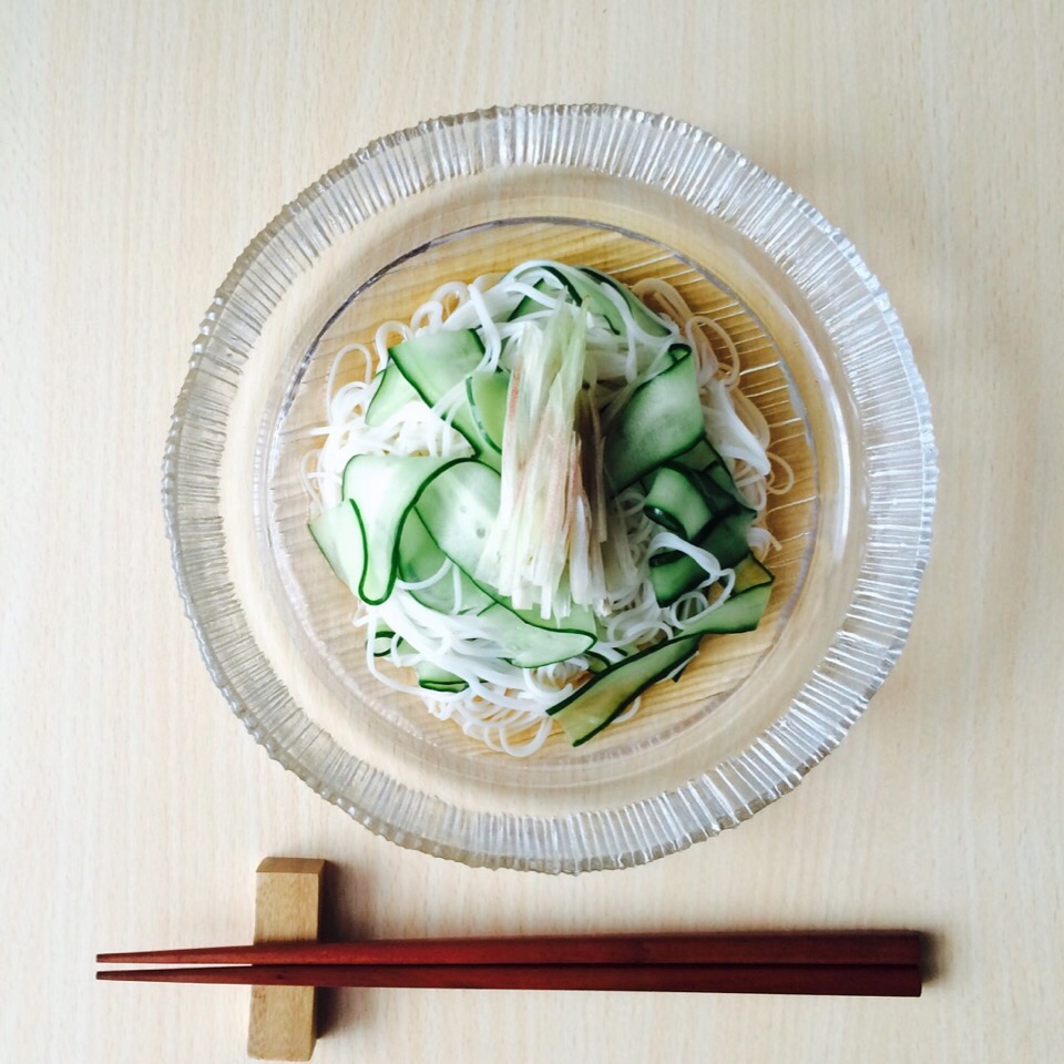 夏野菜素麺〜キュウリver〜