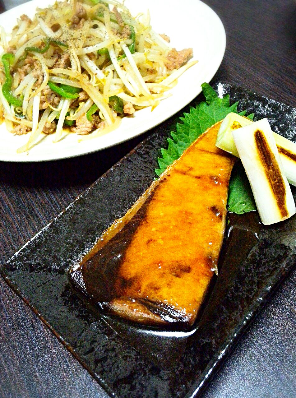 ブリの照り焼き晩御飯