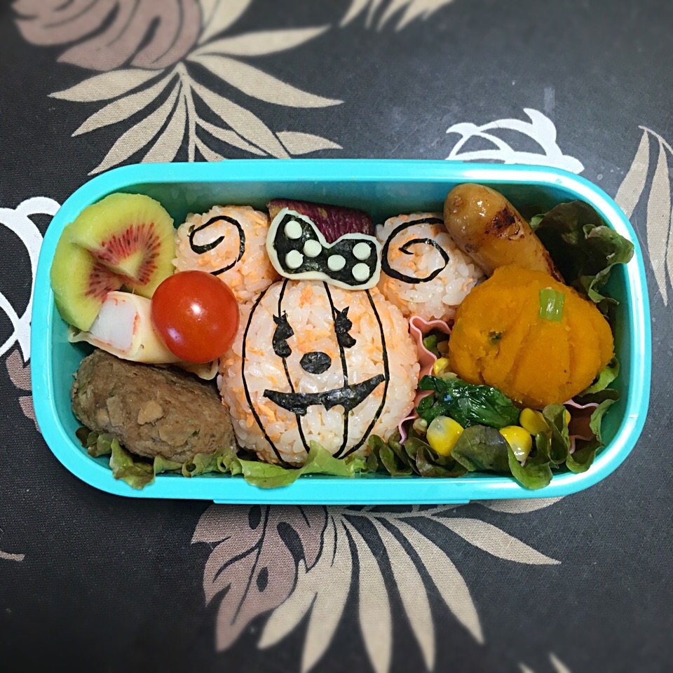 ミニーちゃんのハロウィン弁当