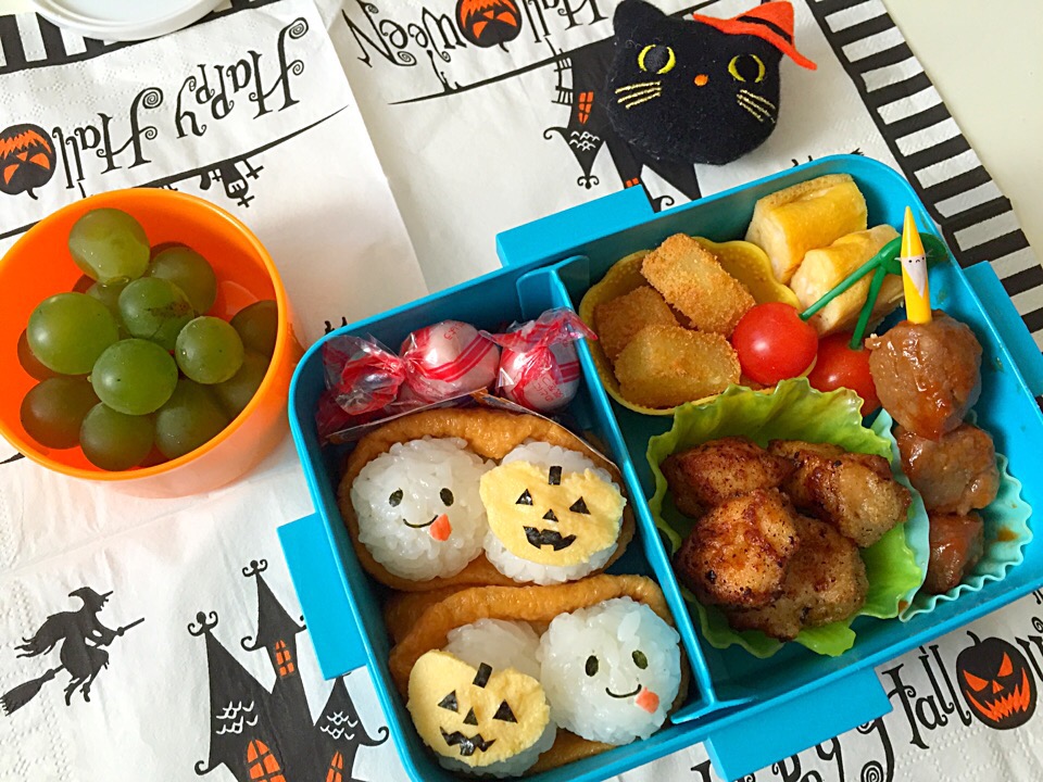 ハロウィンいなり弁当。