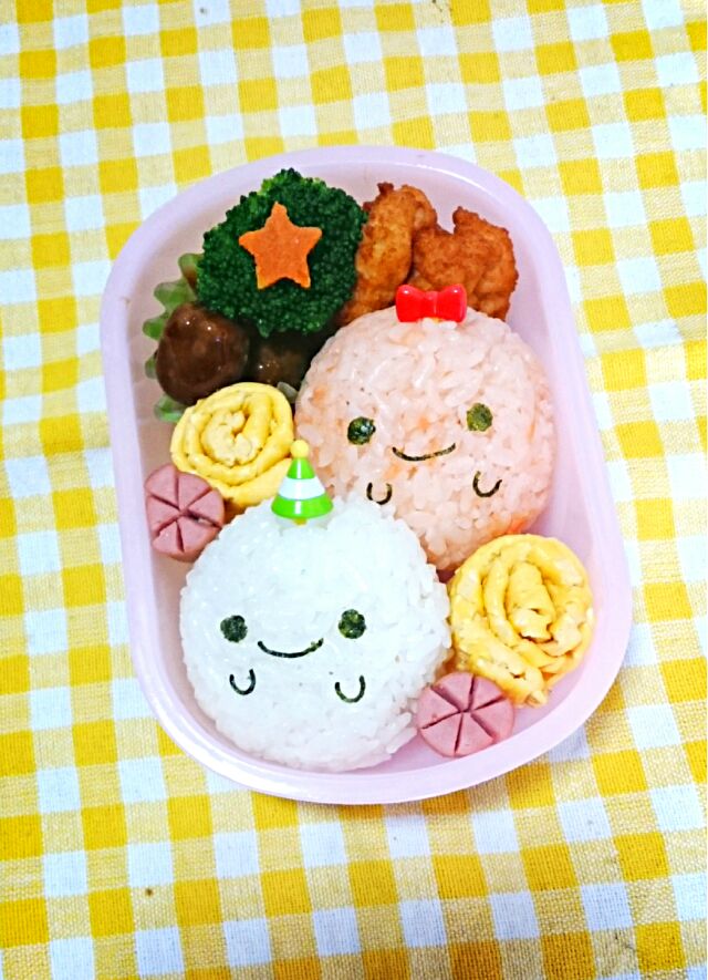 幼稚園のお弁当＊おばけくんとおばけちゃん #ハロウィン #お弁当