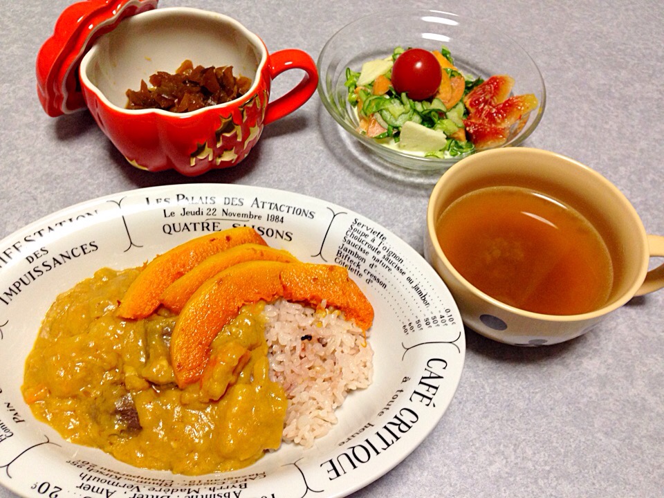 カレーの晩ご飯