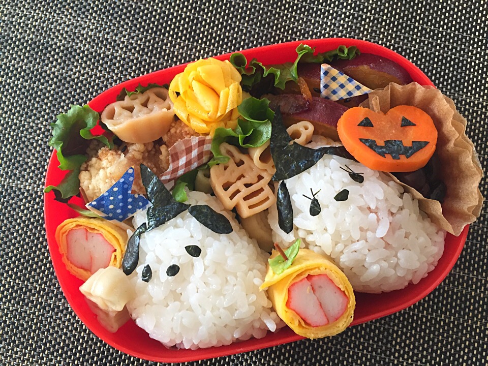 スヌーピー？ハロウィン弁当（笑）