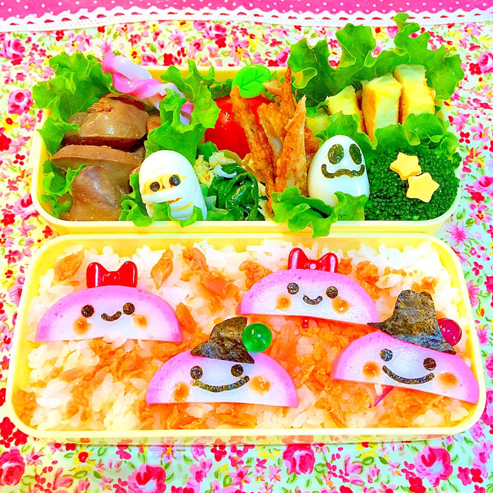 今日の娘のお弁当
和風な？ハロウィン弁当