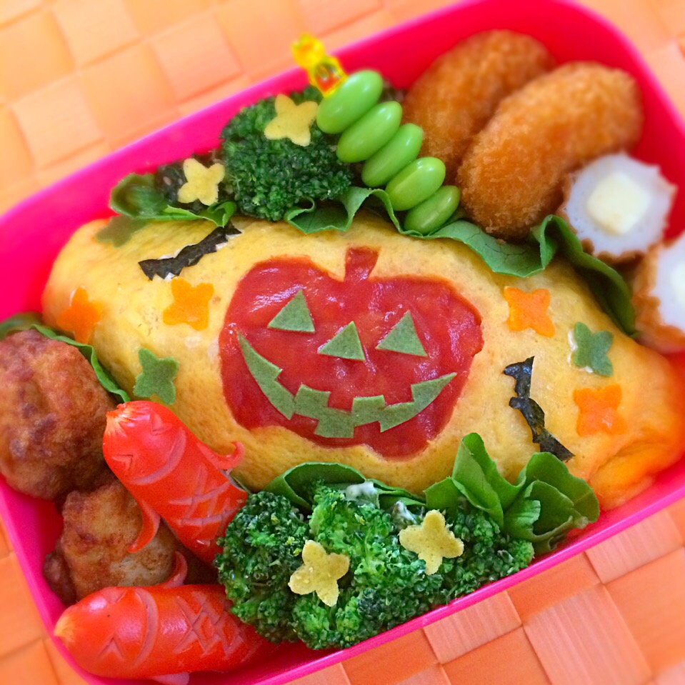 ハロウィンオムライス弁当