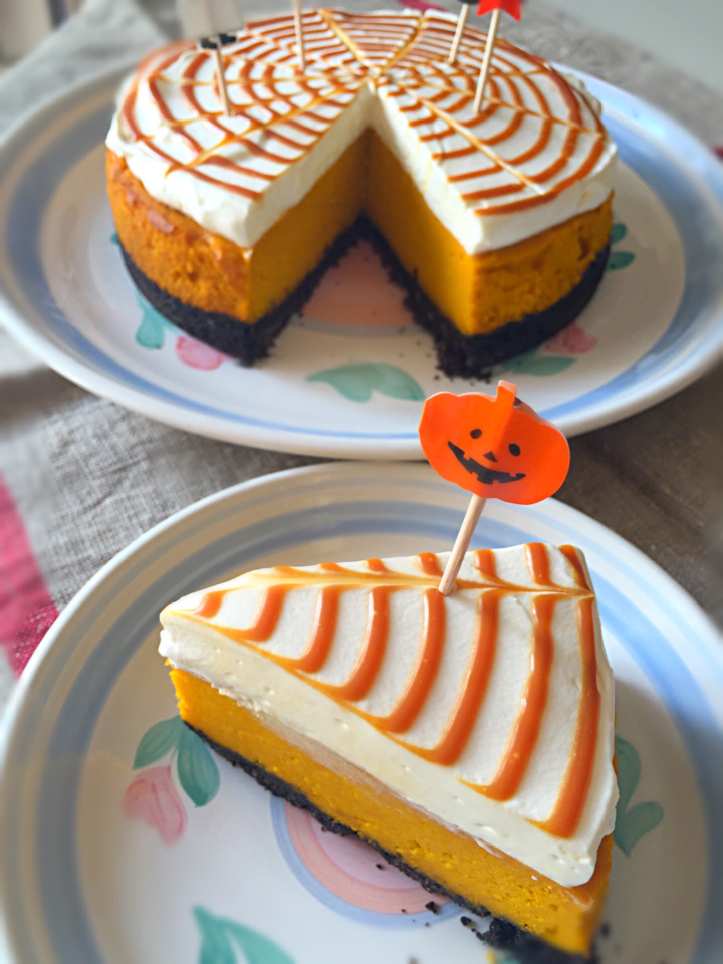 ハロウィンケーキ  カットしてみた