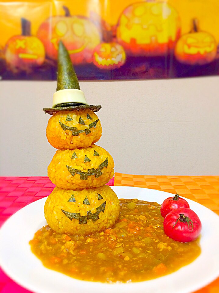 ハロウィンデコカレー