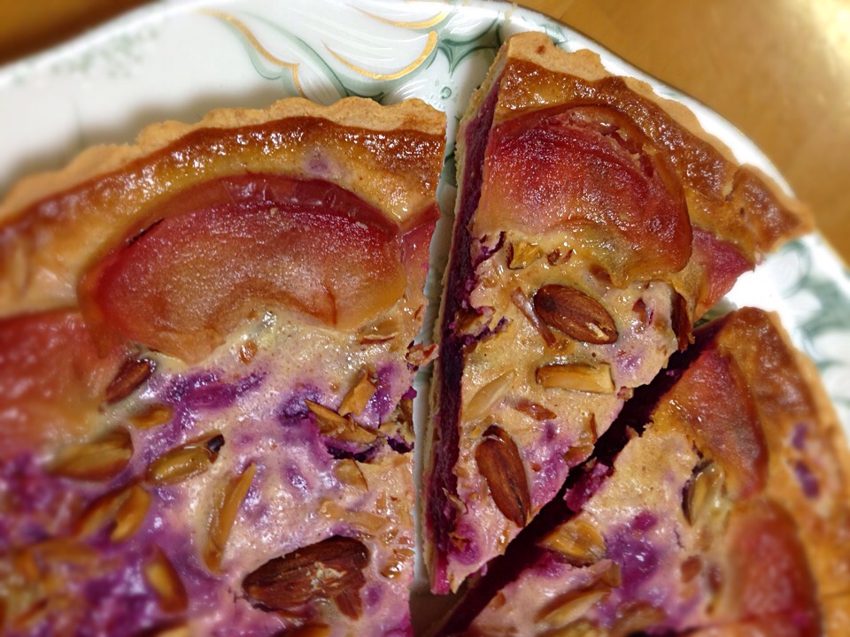 紫芋と林檎のタルト 実食