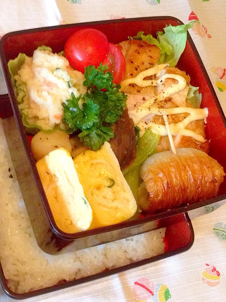 チキンソテー弁当(^^)