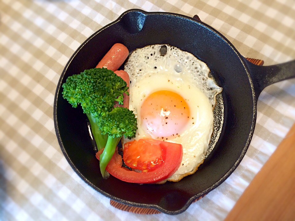 ニトスキやと普通の朝ごはんが手間かかってる様に見える☺️