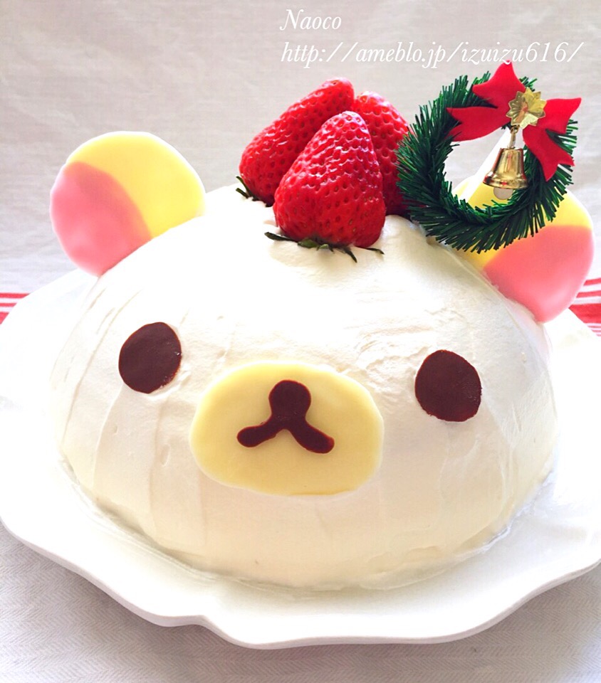 コリラックマのクリスマスドームケーキ