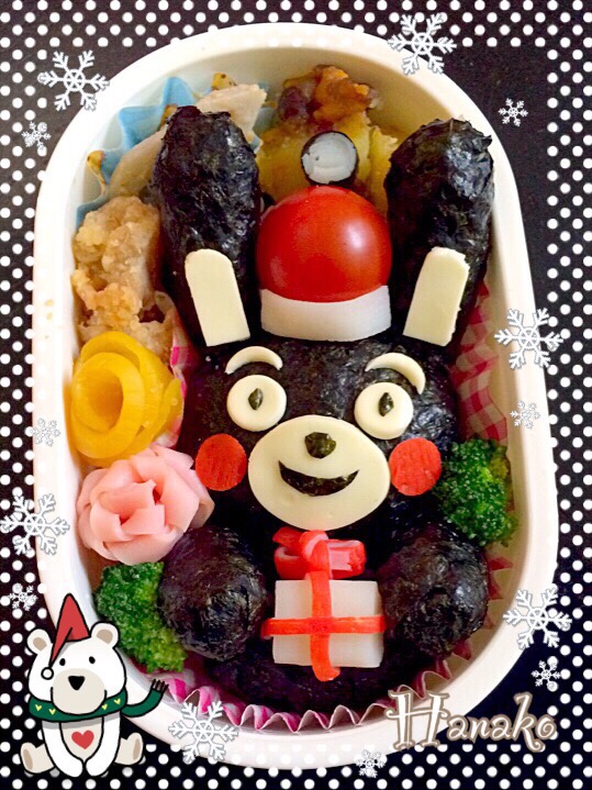 真っ黒ウサギ…うさモン弁当。（≧∇≦）