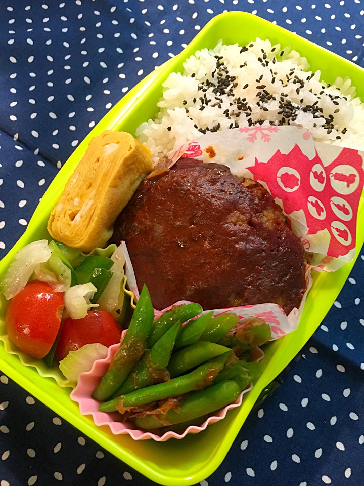 2015.12.16中３男子ハンバーグ弁当