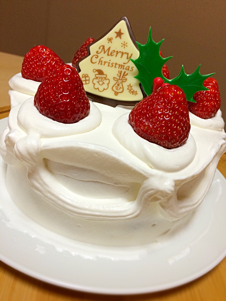 今年のクリスマスケーキはシンプルにショートケーキ！