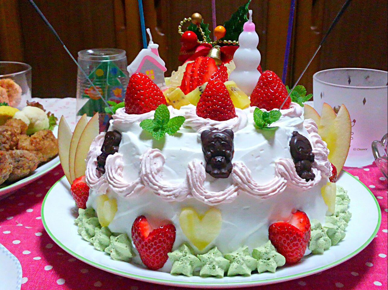 2015.クリスマスケーキ☆ベジ