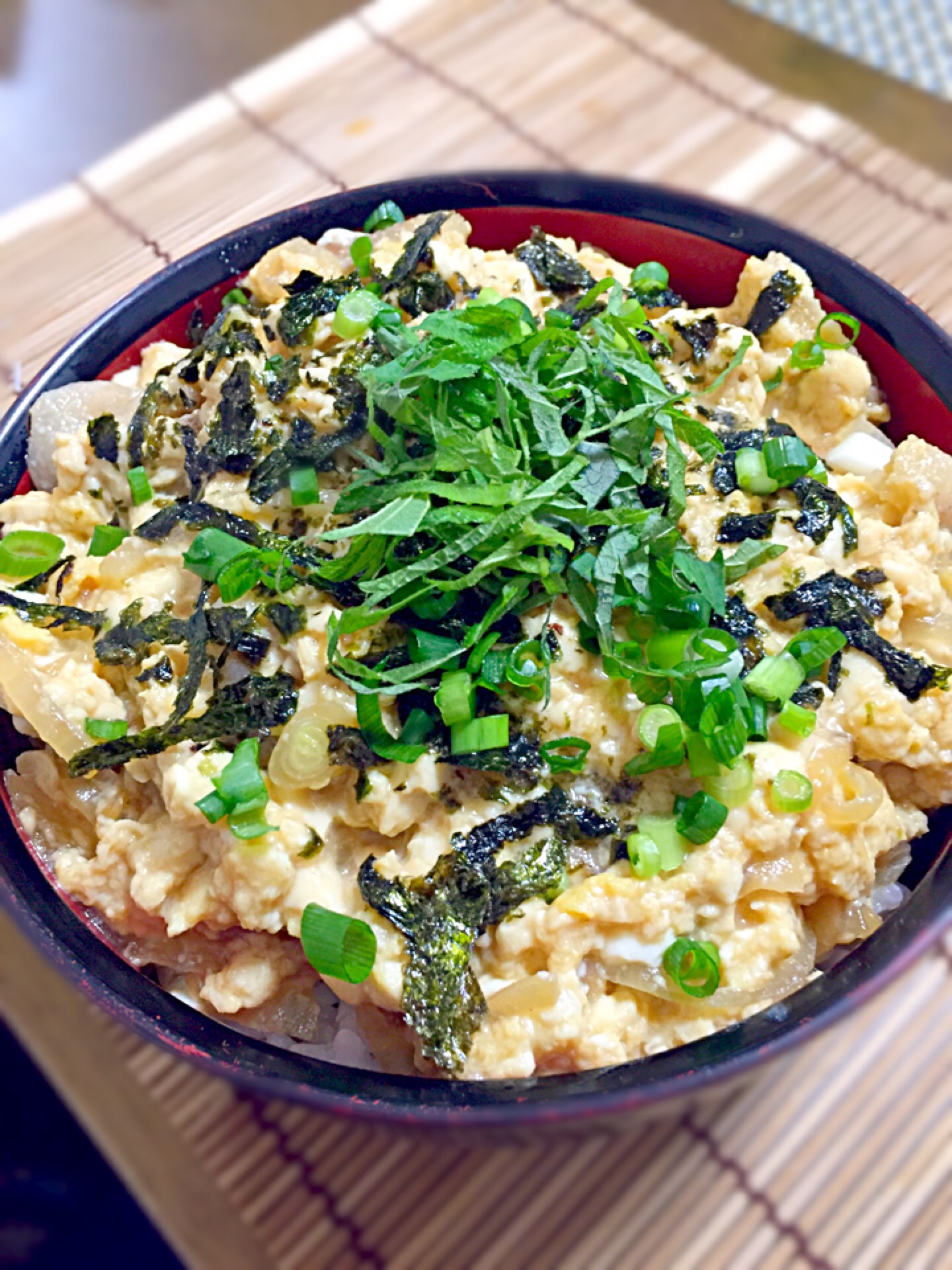 豆腐と卵のふわふわ丼