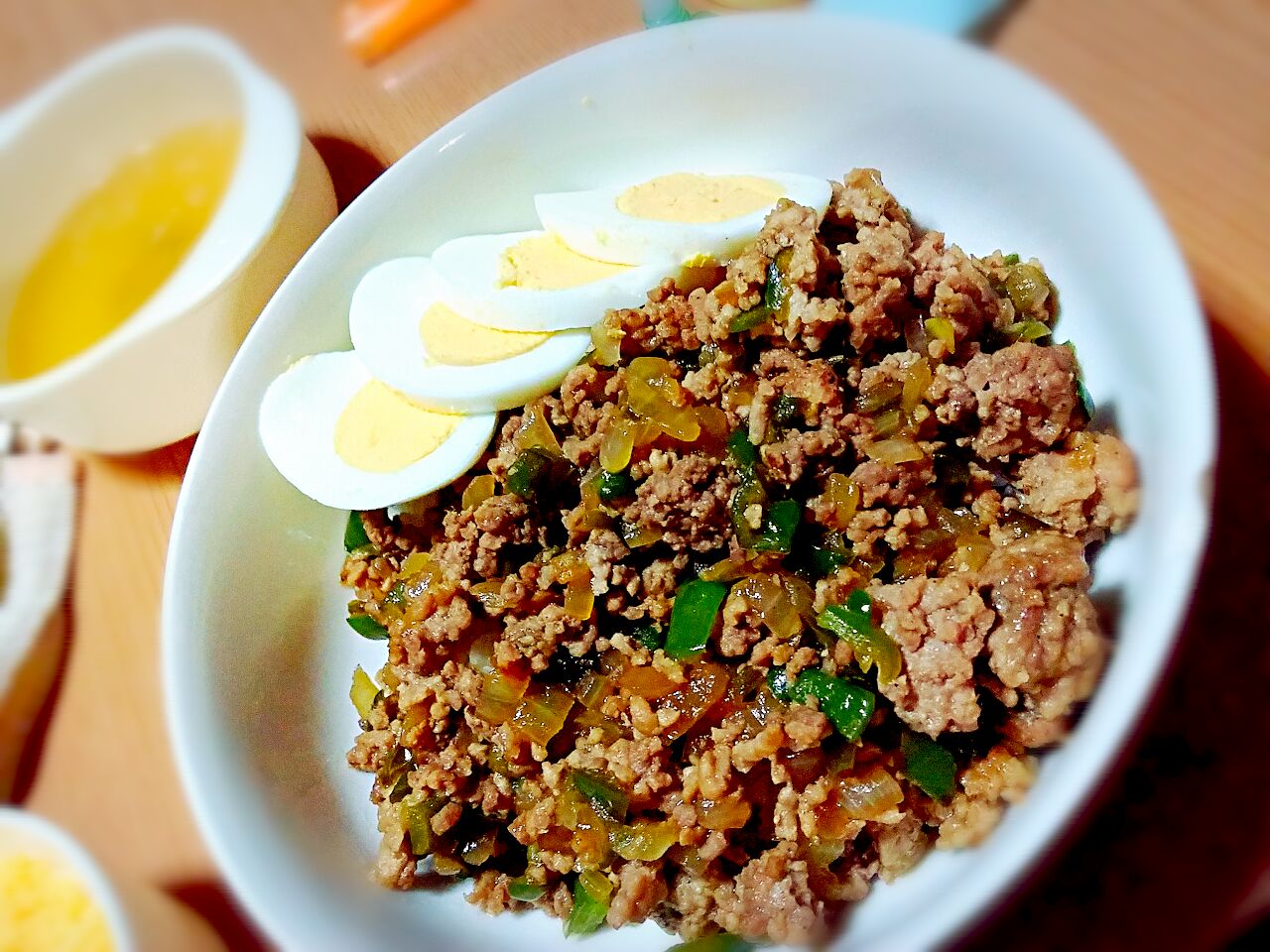 野菜たっぷりそぼろ丼