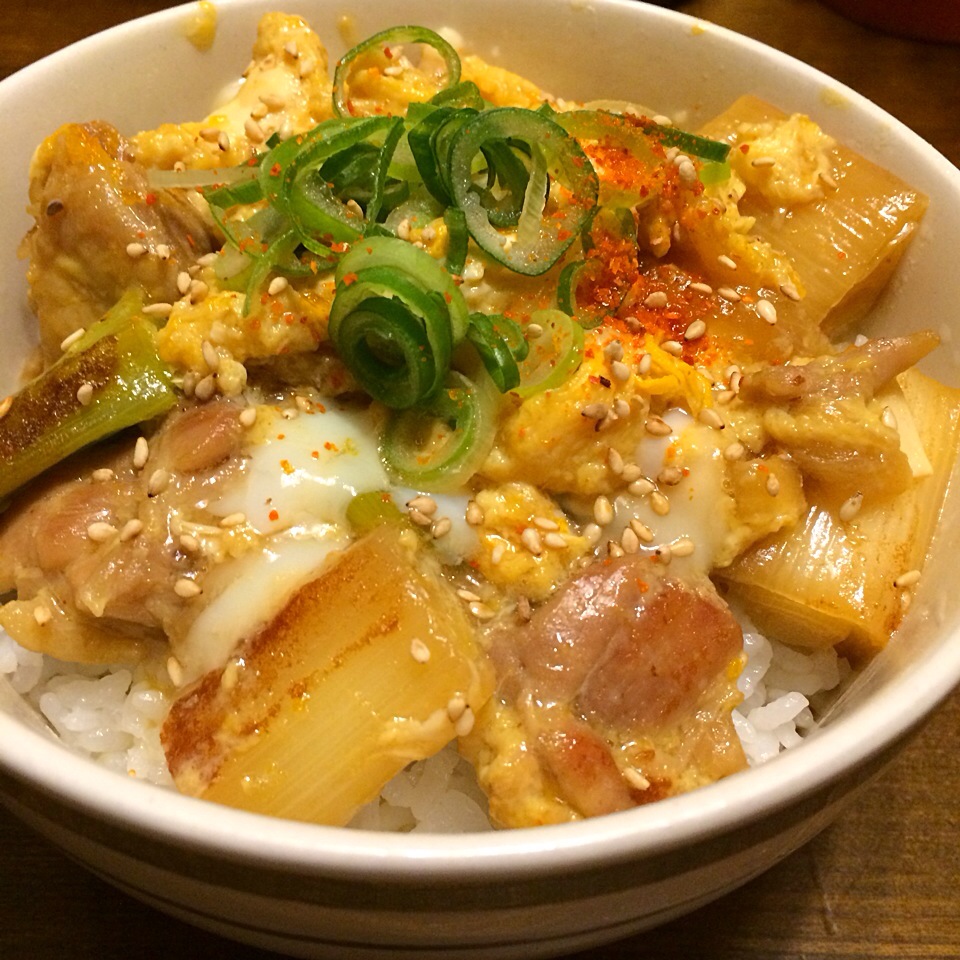 ★徳之島トトロンヌさんのねぎ塩の親子丼〜