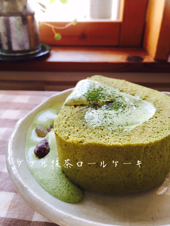 ダブル抹茶ロールケーキ