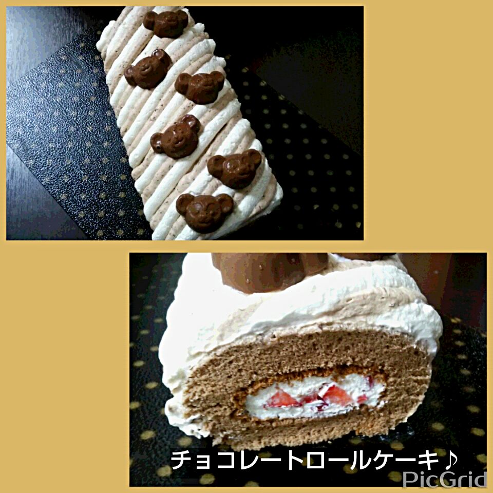 チョコレートロールケーキ♪