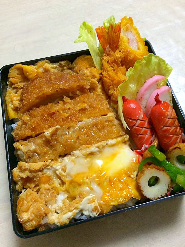 男子弁当 かつ丼弁当だよぉ〜