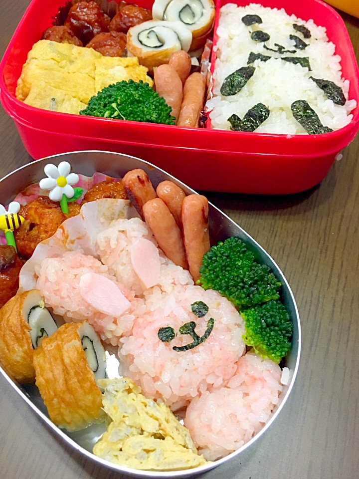 来週から幼稚園頑張れ！うさぎさん弁当