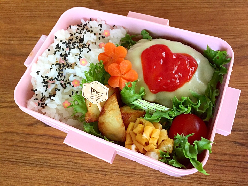 4/15 チーズハンバーグ弁当?