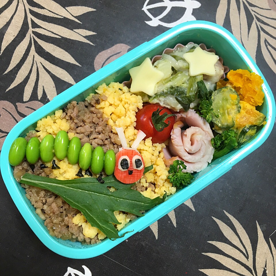 はらぺこあおむし
そぼろ弁当