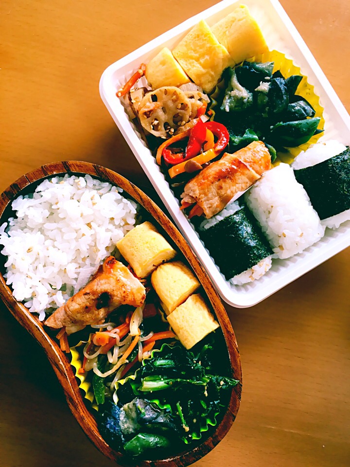 今日のお弁当♥︎二人分