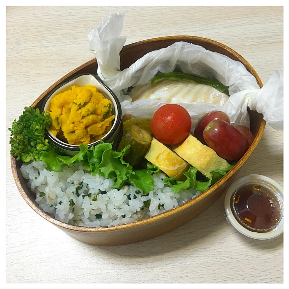 カレイの酒蒸し弁当?