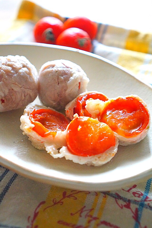 我が家の名物！グリルで簡単☆豚トマト小龍包のレシピ