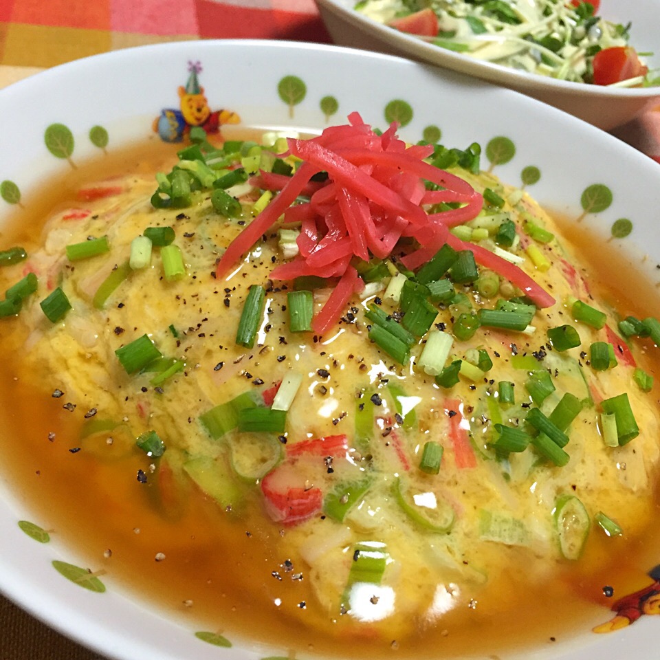 カニカマで天津飯