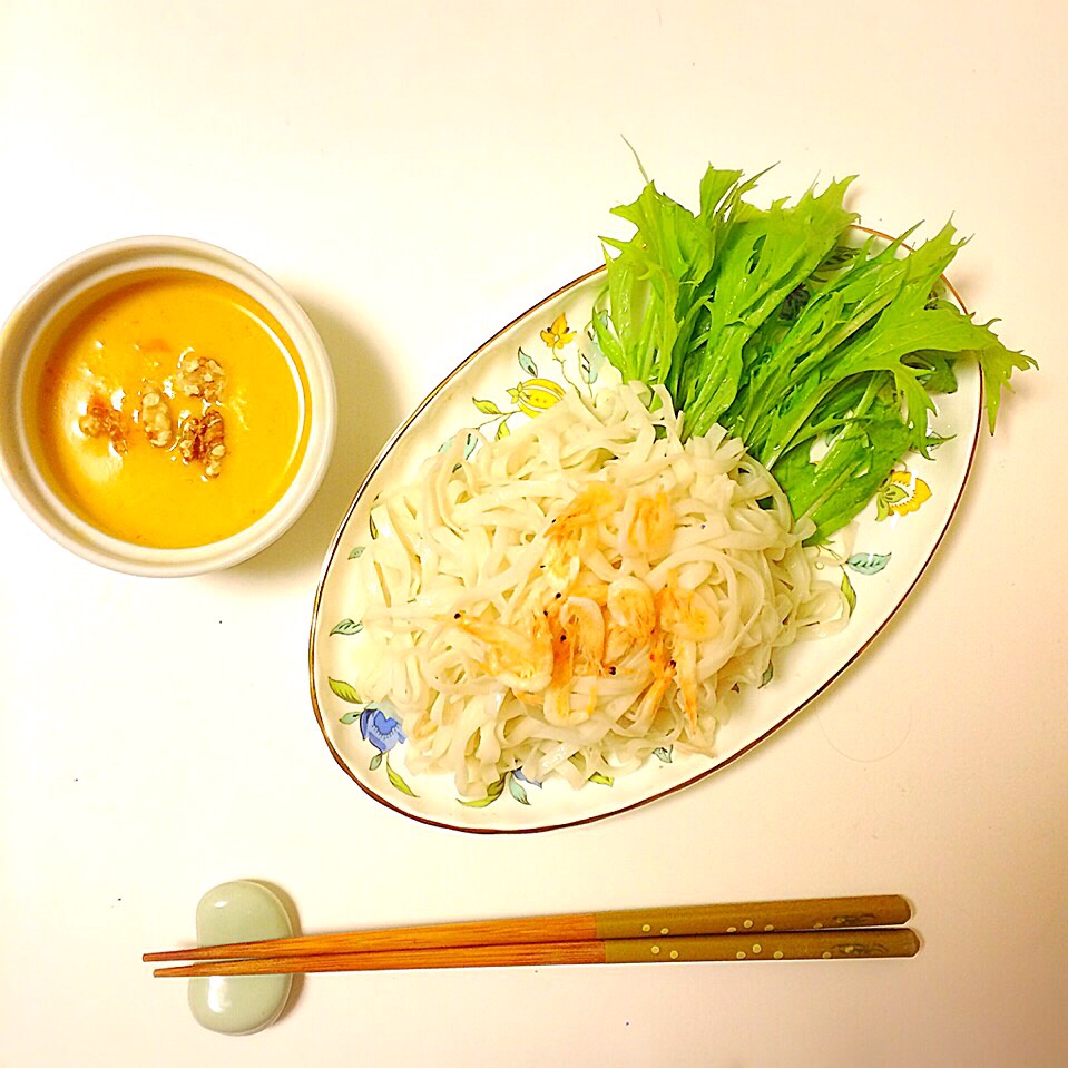 つけ麺 かぼちゃと胡桃だれ