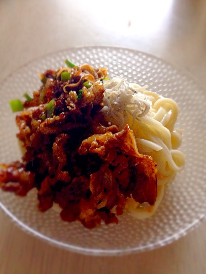 おろし焼き肉うどん